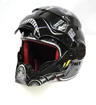 Gratis forsendelse Øverste ABS Moto biker Hjelm MASEI Iron Man personlighed særlige mode halvt åbne ansigt motocross-hjelm Star Wars