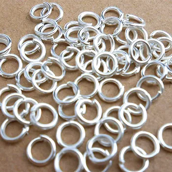 Gratis Fragt 3 mm-9mm 500pcs/masse Sølv Enkelt Sløjfer Åbne Hoppe Ringe&Split Ringe, smykker resultater DIY
