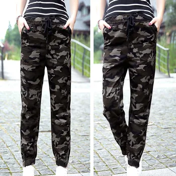 Gratis Levering Af Høj Kvalitet, Nye Mode Dame Camouflage Bukser Kalv-Længde Bukser For Kvinder