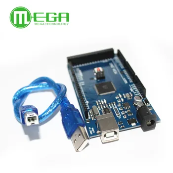 Gratis shiping , 5sæt/MASSE , Mega 2560 R3 ,CH340G, ATmega2560 AVR-enhedens USB-bord +gratis USB-kabel