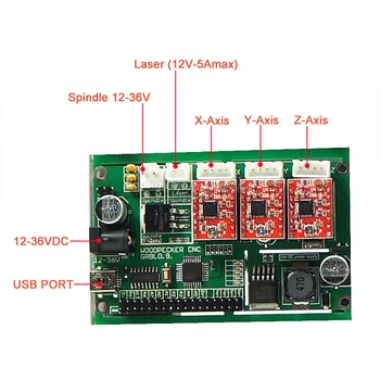 GRBL kontrol mini CNC router 3018 pro med laser hoved pcb gravør mølle