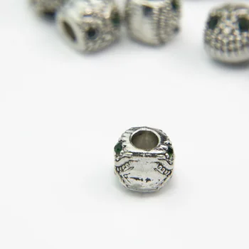 Green Crystal Eye Ugle Europæiske Perler Diy-Perle-Charms Passer Til Pandora Charms Armbånd & Armbånd B00004