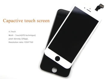 Groendalspark.dk 10pcs for iPhone6 LCD-Display Kvalitet AAA til iPhone 6 LCD-Skærm Forsamling replcement test