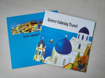 Grækenland Farve Travel 24 Sider Secret Garden Stilarter Malebog For Børn, Voksne Lindre Stress Maleri Tegning Bøger