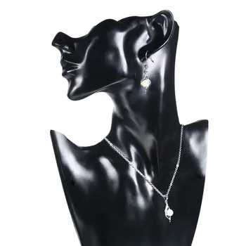 GS Naturlige Simuleret Pearl Bur Halskæde 925 Sterling Sølv Vedhæng Smykker Jubilæum Gave Til Kvinder Og3