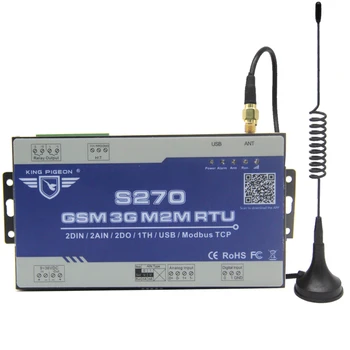 GSM-M2M-RTU Remote Overvågning Alarm System for Kran Kul Seismiske SMS-Kommunikation BTS Adgang Relæ Kontrol S270