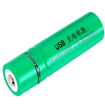 GTF 1STK USB high power batteri-opladning stik 18650 lommelygte batteri lommelygte batterier til Mini-USB-genopladelige Batteri