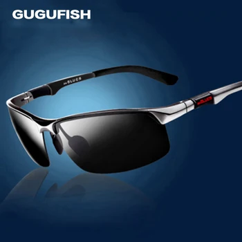 GUGUFISH Aluminium magnesium polariserede solbriller mandlige Fiskeri briller fritid polariseret fiskeri-brillerne ride briller solbriller
