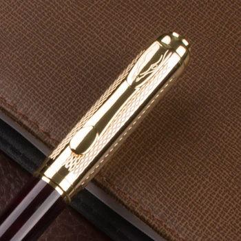 Guld Business Kontor, Medium spids rullelejer bolden pen Nye