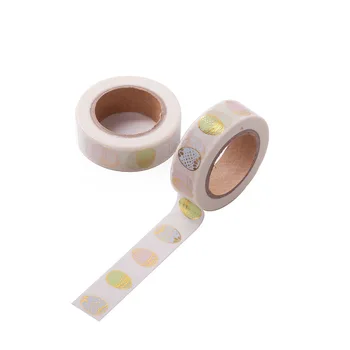 Guld Æg Tape Påske Guld Folie Washi Tape Japansk Papir Kawaii Scrapbooking Masking Tape Adhesiva Decorativa Tape