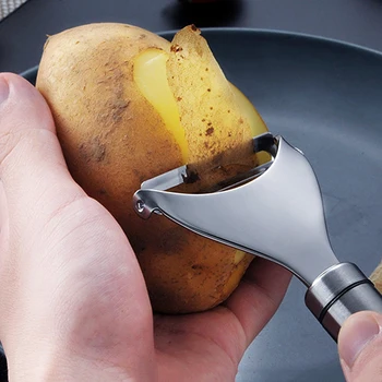 Gulerod Madlavning Værktøjer Rustfri Skrællekniv Kartoffel 2 Stilarter Vegetabilske Rustfrit Stål 1PC Nye Frugt