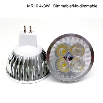 GUXEN Dæmpbar led lys 9W 12W 15W led lampe 12V MR16 led pærer 2 års garanti, gratis forsendelse 10stk/masse