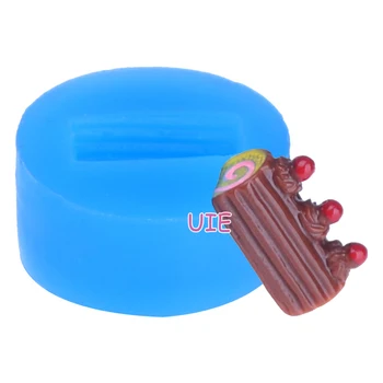 GYL183U 16,9 mm 3D Frugt Hvirvel Kage Log Silicone Mold - Kage Udsmykning Værktøjer, Fondant Håndværk, Cookie, Kiks, Chokolade, Harpiks