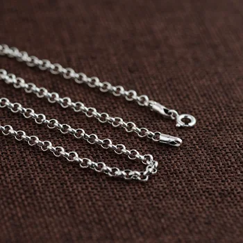 GZ 925 Sølv Kæde til Kvinder, Mænd Accessorice S925 Thai 3 MM Massivt Sølv Smykker at Gøre Halskæder