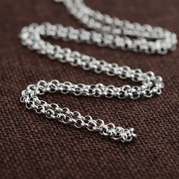 GZ 925 Sølv Kæde til Kvinder, Mænd Accessorice S925 Thai 3 MM Massivt Sølv Smykker at Gøre Halskæder