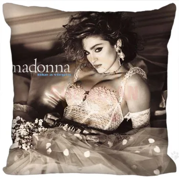 H+P#149 Nye Hot Brugerdefinerede Pudebetræk Madonna #1 blød 35x35 cm (Én Side) pudebetræk med Lynlås SQ01003@H0149