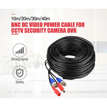 H. Udsigt 4PC 30m 100ft CCTV Kabel-BNC og DC Stik Video-Power Kabel til Kabel AHD Kamera DVR Video Overvågnings System Tilbehør