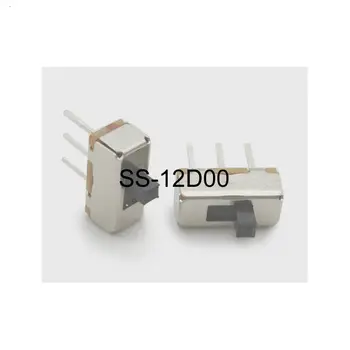 H006-04 100PCS/MASSE Switch vippekontakt SS-12D00 4 MM SPDT 1P2T Interruptor vippekontakt Interruptor on-off skifte switchs