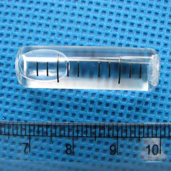 HACCURY 9*30mm 2'/2 mm Glas rørformede Niveau boble vaterpas vand niveaumåler