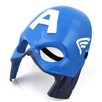 Halloween LED Lysende Captain America Maske for Børne Avenger Marvel Lysende Superhelt Børn Party Tegnefilm Maske Julegaver