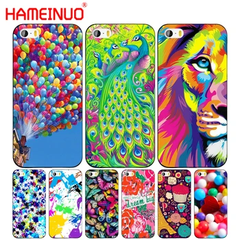 HAMEINUO Farverige Lion Perfekte mobiltelefon tilfælde Dække for iphone 6 4 4s 5 5s SE 5c 6 6s 7 8 plus case til iphone 7 X