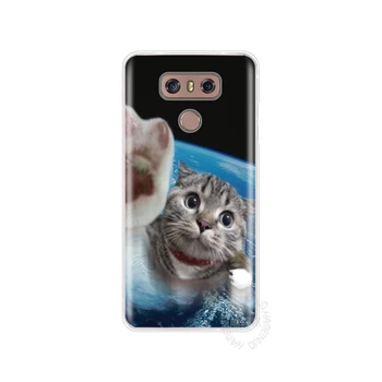 HAMEINUO kat kitty grønne øjne søde dyr pet tilfælde phone cover til LG G6 G5 K10 M250N M250 2017 2016