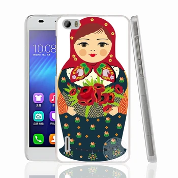 HAMEINUO russiske dukker Blomst mobiltelefon Dække Sagen til huawei honor 3C 4A 4X 4C 5X 6 7 8 Y3 Y5 Y6 2 II Y560 Y7 2017
