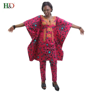 H&D 2017new stil Afrikansk Bomuld tøj Til Kvinder Top Bazin voks Traditionelle Afrikanske Egen Brugerdefinerede Tøj dashiki ét stykke