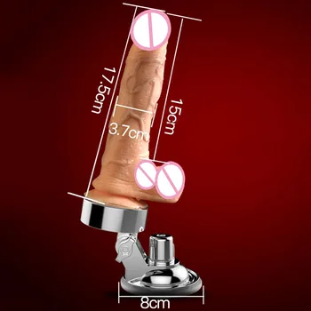 Hands-Free sugekop Automatiske Teleskop Opvarmet Dildoer Super Blød Dildo Realistisk Penis Vibrator Sex Legetøj til Kvinde Pik