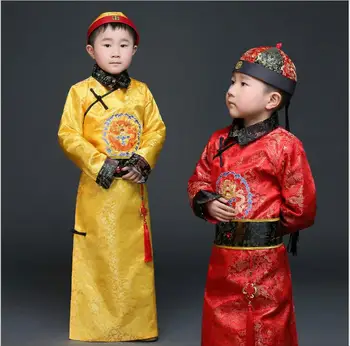 Hanfu Kjole Gamle Kinesiske Traditionelle Kostume Mænd for Kids Drenge Hanfu Cosplay Barn Tøj Tang-Dynastiet Dans Børn