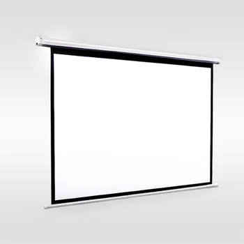 HD Elektrisk Projektor Skærm 100 tommer 16:9 Motoriseret lærred pantalla proyeccion Mat Hvid LED LCD HD-Film