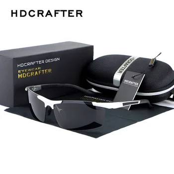 HDCRAFTER 2018 Polariserede Solbriller Mænd Nye Ankomst Brand Designer solbriller Med Oprindelige Boksen gafas oculos de sol masculino