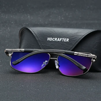 HDCRAFTER Brand Designer Solbriller Mænd Polariseret Kørsel Spejl solbriller Til Mænd af Høj Kvalitet, oculos de sol masculino