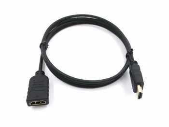 HDMI forlængerkabel mandlige og kvindelige 30 CM/50 CM/1M/2M/3M HDMI 4K 3D-1.4 v HDMI Udvidet Kabel til HD-TV LCD-værdiboks til Bærbar Projektor PS3