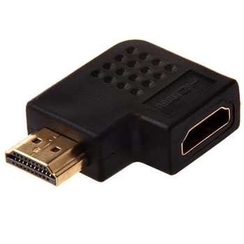 HDMI Højre Vinkel Port Saver Adapter (Mandlige og Kvindelige) - 270 Grader - Lodret