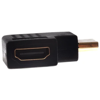 HDMI Højre Vinkel Port Saver Adapter (Mandlige og Kvindelige) - 270 Grader - Lodret