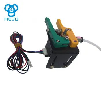 HE3D full metal MK8 ekstruder dele kit med NEMA17 motor kabel-stik PTFE slange til 3d printer tilbehør