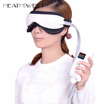 Healthsweet Musik Elektriske Vibrationer Magnetiske Lufttryk Infrarød Eye Massager Maskine Varme Massage Briller Eye Care Enhed