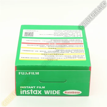Helt Nye Fujifilm Instax Bred Film Rainbow Twin Pakker (20 Fotos) til Øjeblikkelig Foto Instax Kamera 200 210 Gratis Fragt