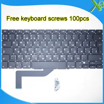 Helt Nye RU russiske tastatur+100pcs tastatur skruer Til MacBook Pro Retina 15.4