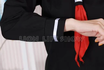 Helvede Pige/Jigoku Shoujo Ai Sailor School uniform cosplay Kostume kjole JK set-Top Uafgjort