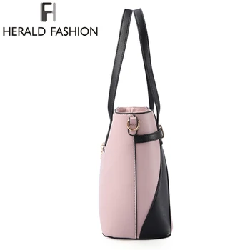 Herald Fashion Kvinder Håndtasker Stor Kapacitet Tote Taske af Høj Kvalitet PU Læder skuldertaske Kausale Damer Crossbady Taske