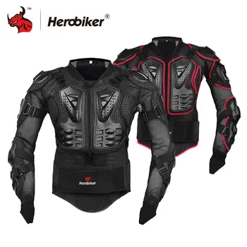 HEROBIKER Motorcykel Jakke Full Body Armor Jakke Motorcykel Rustning Ryg Bryst Beskyttelse Gear Moto Beskyttelse Motocross Rustning