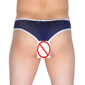 Herre undertøj boksere Ånde Huller Bikini Boksere sexet boxershort Undertøj Mandlige Bikini Elastisk Mikro Boksere