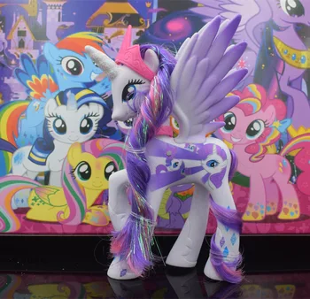 Hest Legetøj Twilight Sparkle Prinsesse Celestia Rainbow Unicorn Pinkie Pie Prinsesse Luna Model Figur Legetøj Dukke For Børn Gave