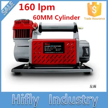 HF-16060 DC 12V 160L Tunge Bil Kompressor 60MM Cylinder 160lpm Kompressor ( CE-ROHS certifikat)