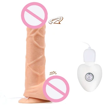 HiEHA Stor Realistisk Dildo i Penis for Kvinder Hoved Wand-G Spot Spil Håndsex Naturtro Dildo Stærk sugekop Enorme Cock