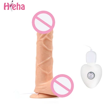 HiEHA Stor Realistisk Dildo i Penis for Kvinder Hoved Wand-G Spot Spil Håndsex Naturtro Dildo Stærk sugekop Enorme Cock