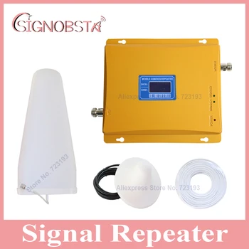 High gain LCD-skærm, mobiltelefon dual band 900 1800 signal booster repeater gsm900 mobiltelefon 4g dcs1800 mhz trådløse forstærker