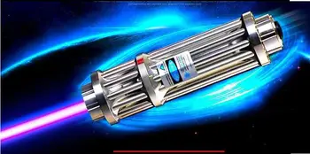 High Power Jagt 450nm 100000mw 100W SOS Lazer Lommelygte Focusable Blå Laser Pointer Brændende Papir kanon Lys Brænde Cigarer